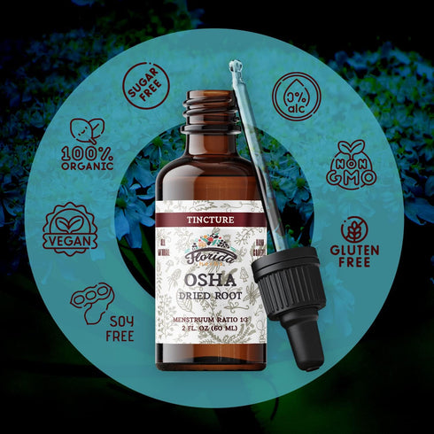 OSHA Root Liquid Extract for Respiratory Support - Organic OSHA Tincture Natural Lung Detox 2 Fl Oz