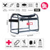 Rough Enough Clear Makeup Toiletry Bag, Large Cosmetic Organizer with Zipper for Women Travel