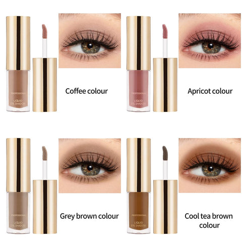 Boobeen Liquid Matte Eyeshadow, Long Lasting Waterproof Velvet Cream Eyeshadow, Neutral Nude Makeup