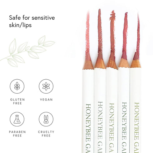 Honeybee Gardens Irresistible Lip Liner, Island Spice, Rosey Cinnamon Color, 0.04 oz