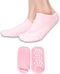 Moisturizing Socks for Dry Cracked Feet - Hydrating Gel Spa Sock, Overnight Foot Moisturizer (1 Pair, Pink)