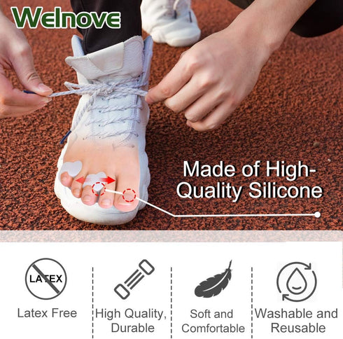 Welnove Gel Toe Separator, Pinky Toe Spacers for Preventing Rubbing (Pack of 12)