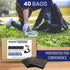 BAG UP Solutions Stronghold Trash Bags - Heavy Duty Contractor Bags Made From Recycled Plastic - 55-60 Gallons (150