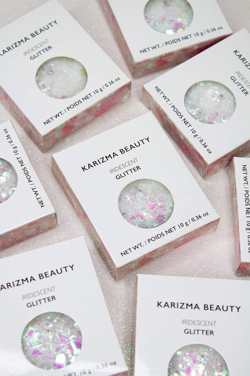 KARIZMA Iridescent Glitter, 10g Chunky Face, Hair, Eye, and Body Cosmetic Makeup, Rave Festival Accessories