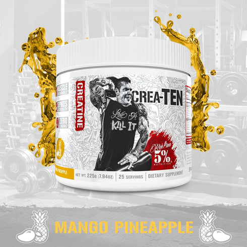 5% Nutrition CreaTEN Creatine Complex + Accelerators, Flavored Creatine Powder for Muscle Gain, Max Power, Strength,