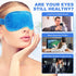 2Pack Cold Cooling Eye Mask, Reusable Gel Eye Mask for Hot/Cold Therapy, Plush Backing for Headache Relief (Blue+Green)