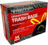Large Drawstring Trash Bags, 33-gallon, 34-count, Diamond Flex Premium Stretch, 1.05-mil, Black
