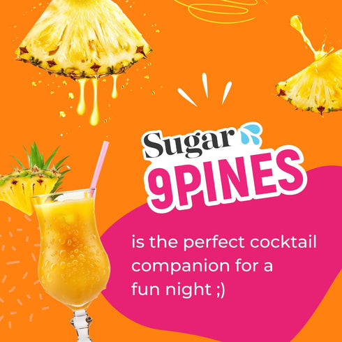 9Pines Sugar Splash - 2oz Pineapple Shot and Cocktail Mixer (1-Pack Single Shot) - for Men and Women