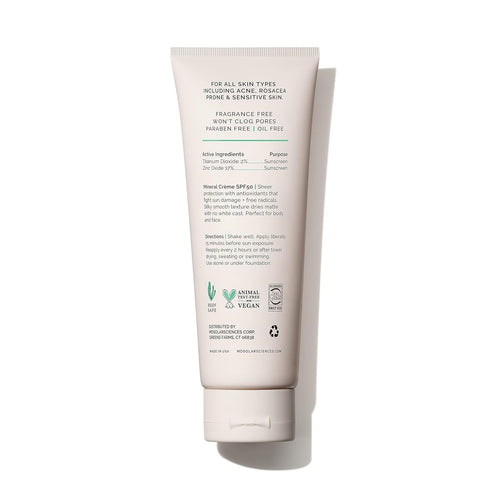MDSolarSciences Face and Body Sunscreen SPF 50 - Mineral Sunscreen for Kids and Adults, Water-Resistant
