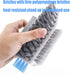 4-in-1 Grout Brush with Squeegee, Heavy-Duty Scrub Brushes for Bathroom & Kitchen Cleaning, Green