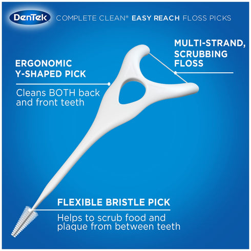 DenTek Comfort Clean Sensitive Gums Floss Picks - 75 Count (Pack of 6)