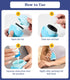KYHDIYA Set Sunscreen Applicator for Kids, Adults & Families - BPA Free & Refillable, Travel & Ourdoor Sunblock Buddy