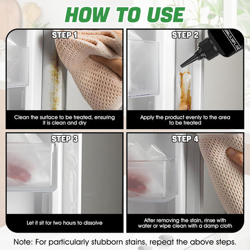 Nozzle 3.33 OZ Home Stain Cleaner, Stain Remover Gel with Pointed Highly Effective Stain Removal Gentle and Does Not
