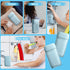 Travel Toothbrush Case, Mini Wash Cup with Foldable Toothbrush, Portable Rinse Cups with Cover, Compact Size