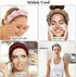 Spa Headbands for Washing Face or Facial, Terry Cloth Fabric Hairbands for Makeup Removal (Navy, Rhinestone)