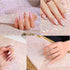 EBANKU Shiny Nail Table Mat, Washable Nail Art Hand Rest Pad for Salon Practice and Manicure