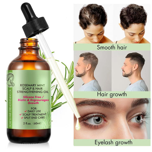 ZIXBMHYJ (2 Pack), Rosemary Essential Oil Rosemary Oil for Hair Growth & Skin Care, Face, Dry Scalp Treatment, Hair