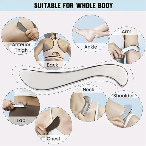 Yiodauh 5 Scraping Massage Tool Pcs Muscle Fascia Knife Gua Sha Tools Massage Scraper Tool Release Reduce Puffiness