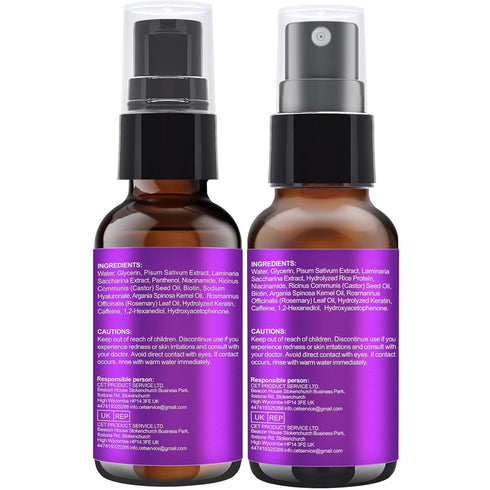 Rosemary Oil Hair Growth Serum with Rosemary Water & Rice Water Spray for Hair Regrowth Treatments