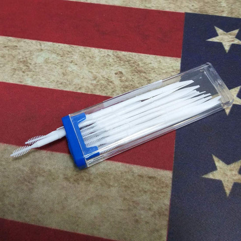 Portable Interdental Toothpicks, Tooth Stick Brush for Dental Oral Care, Clean Teeth Food Residue 18 Picks per Pack,