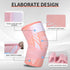 Knee Brace for Women & Men, Compression Sleeve with Strap for Joint Pain Relief, Arthritis, Sports, Pink, X-Large