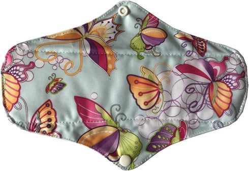 Sigzagor 6 25.4cm (10 inch) MUMBABY Pieces Regular Charcoal Bamboo Mama Cloth/Menstrual Pads/Reusable Sanitary Pads