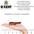 Kent 83T Small Gentleman's Beard and Mustache Pocket Comb - Fine Toothed Travel Size for Grooming