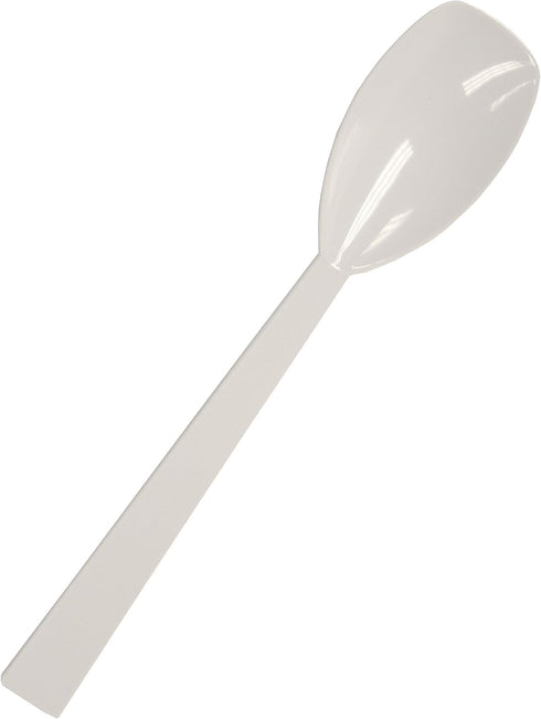 Party Essentials 12 Count Hard Plastic Serving Spoons, 9.5-Inch, White