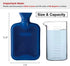 HomeTop Classic Rubber Hot & Cold Water Bottle with Adorable Triceratops Cover