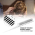 Teasing Comb, 3 Row Hair Care Styling Comb, Lightweight Hair Salon Supplies (White)