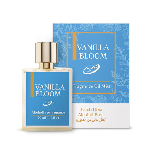 Zoha Vanilla Bloom - Vanilla Perfume for Women and Men, Alcohol Free Fragrance Oil Mist, 30ml Spray