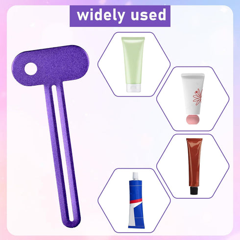 QfwdfcTrenz 6 Pcs Toothpaste Roller Squeezer Tool Metal Tube Squeezer Manual Toothpaste Tube Wringer for All Tubes