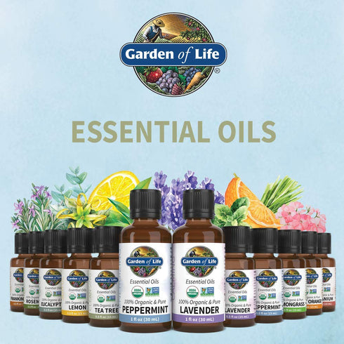 Garden of Life Essential Oil, Tea Tree 0.5 fl oz (15 mL), USDA Organic & Pure for Diffuser, Aromatherapy