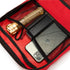 Red First Aid Bag Empty Travel Rescue Pouch for Medicine Storage, Emergency Bag for Car Home Office Kitchen Sport