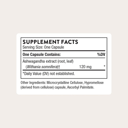 Immune 30 THORNE - Ashwagandha - Highly Concentrated Shoden - Calming Stress Support for Women & Men - Supports Daytime