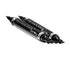 Winged Eyeliner Stamp - 2 x Black Liquid Eyeliner Pens, Easy Cat Eye Stencil Tool, SmudgeProof & Waterproof