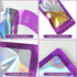 100-Pack 2×2 Inch Mylar Bags with Clear Window, Holographic Resealable Zip Bags for Small Business Jewelry