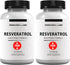 Research Labs 2X Potency Micronized Resveratrol Supplement 1200mg Per 2 Capsules, 120 Total - Potent Antioxidants