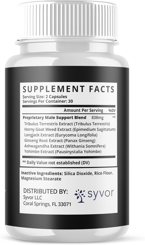 Syvor (60 Iron Horse Supplement Pills, Official Iron Horse Pills for Men with All Natural Ingredients, Advanced