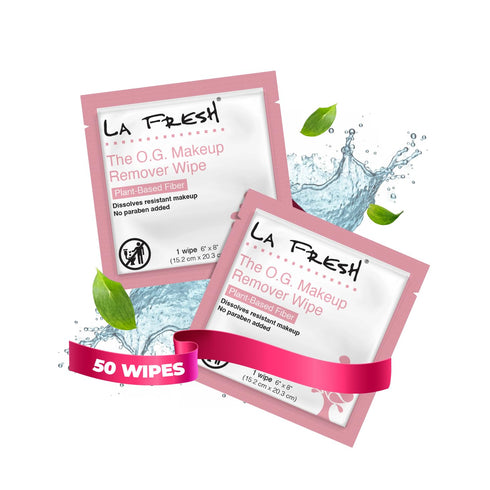 La Fresh Makeup Removal Facial Cleansing Wipes, Waterproof, 50 Count, Skin Care Travel Essentials