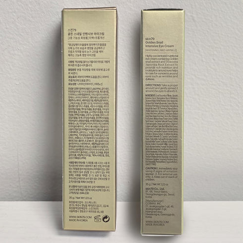 SKIN79 Golden Snail Intensive Eye Cream - Concentrated Moisture Booster Skin Care Made In Korea