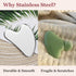 Stainless Steel Gua Sha and Face Roller Set, Facial Tool for Skin Care and Massaging