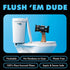 DUDE Wipes Flushable Wipes, 3 Pack of 144 Unscented Extra-Large Adult Wet Wipes with Vitamin-E & Aloe