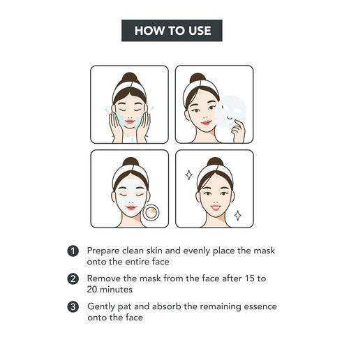 SKIN627 Bulk Face Masks - 12PK Korean Skincare Facial Mask, Sheet Masks with Ceramide and Panthenol