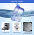 Leak Proof Portable Denture Bath Case, Denture Cleaning Cup, False Teeth Holder, Transparent Blue
