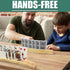 ZUFECY 2-Pack 2-Layer 50+ Wooden Card Holders, Slots for Poker Cards, Solid Pine Wood with Natural Finish for Family