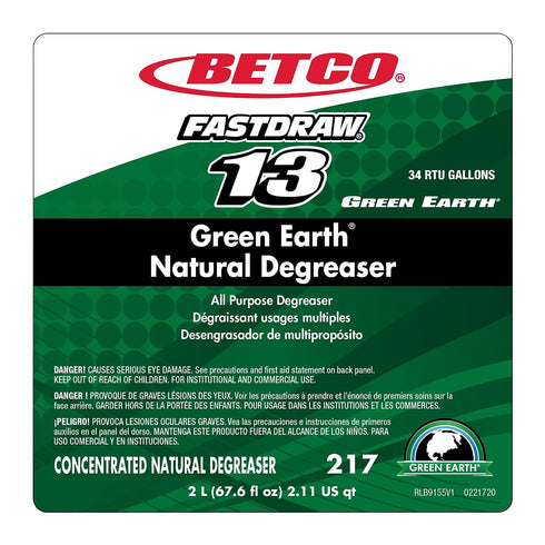 Betco 2174700 Bio-based Degreaser, Concentrated FastDraw, 2 Liter, DGN
