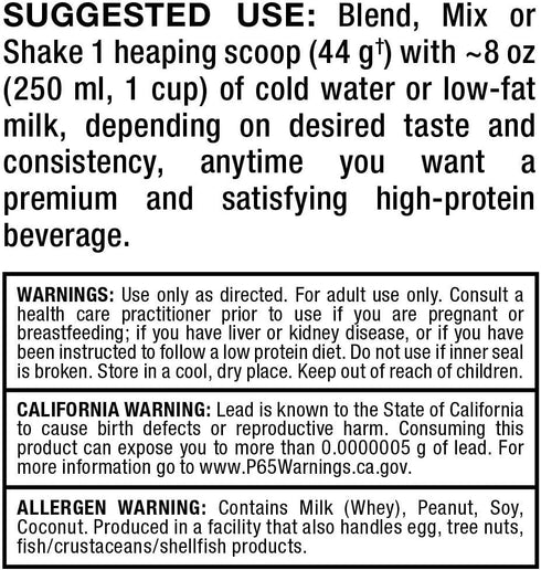 ALLMAX HEXAPRO, Chocolate Peanut Butter, 2 lb, 25g Protein Per Serving, Zero Sugar, 21 Servings