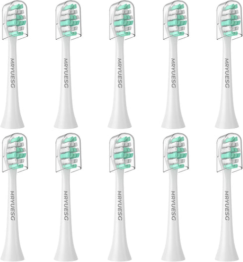 MRYUESG Toothbrush Replacement Heads Compatible with Philips Sonicare, 10 Pack, Electric Brush Head