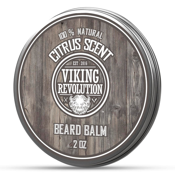 Viking Revolution Beard Balm, All Natural Grooming Treatment with Argan Oil & Mango Butter, 1 Pack
